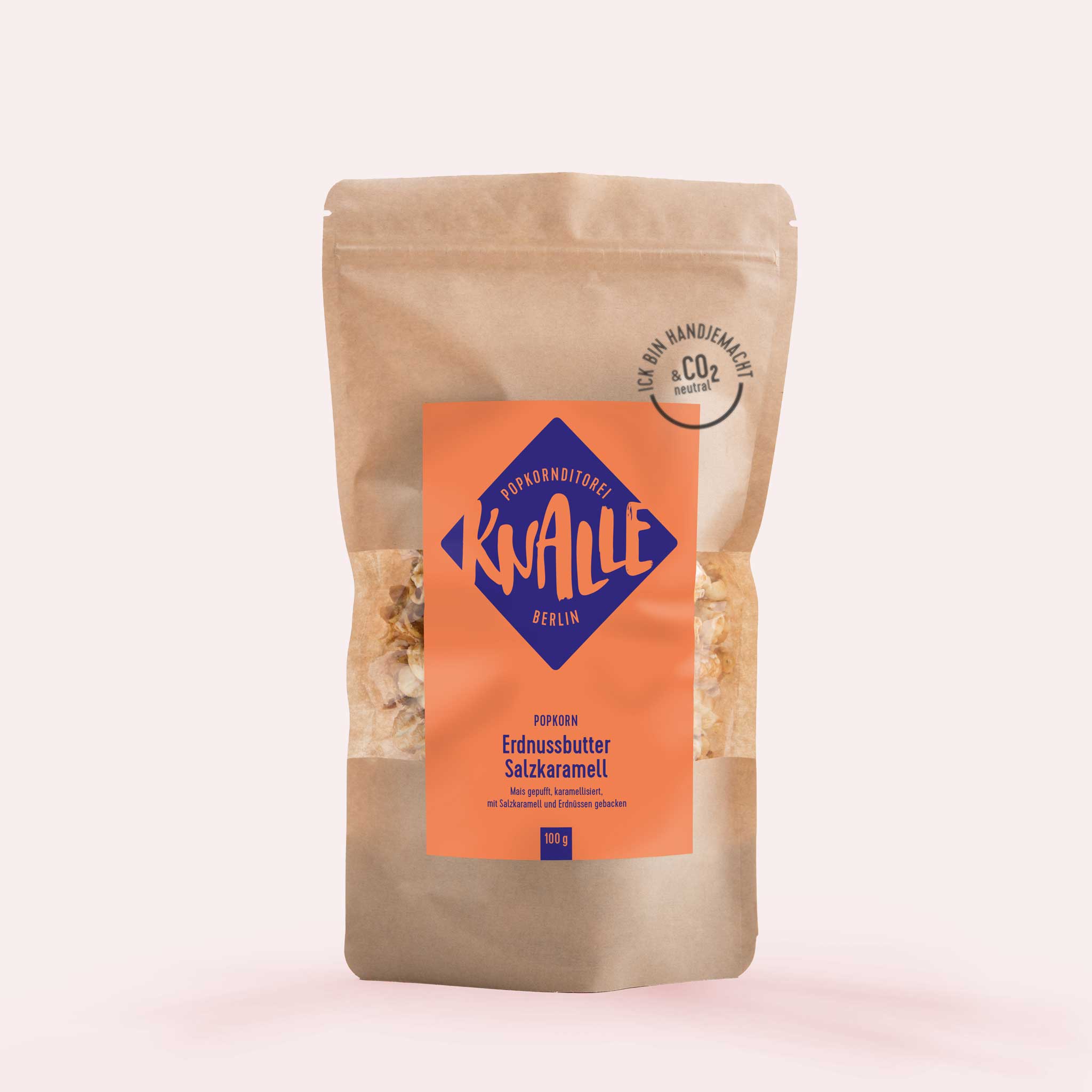 KNALLE Popcorn Erdnussbutter Salzkaramell Popcorn