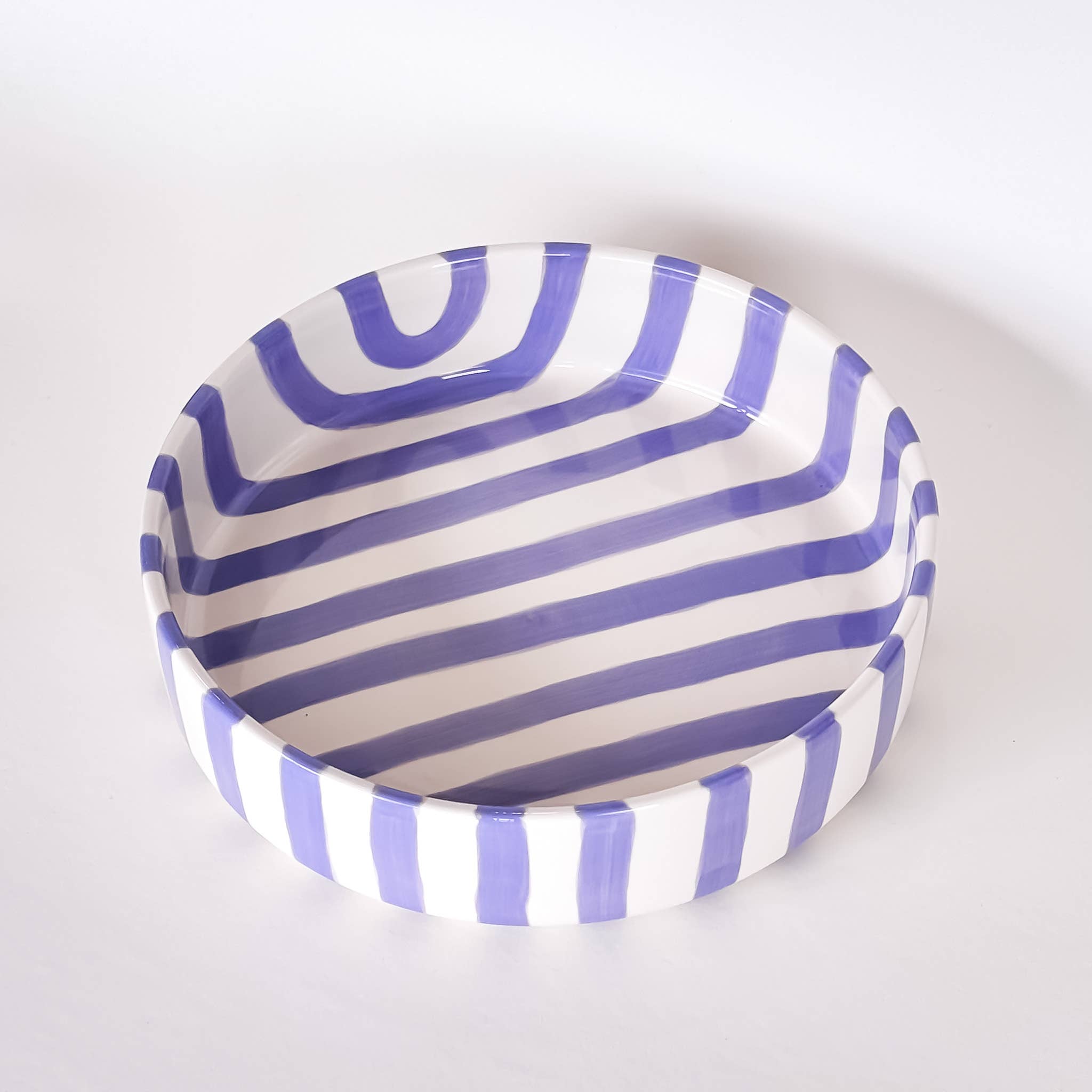 Magazin Minori Schale gross Stripes - palazzo purple