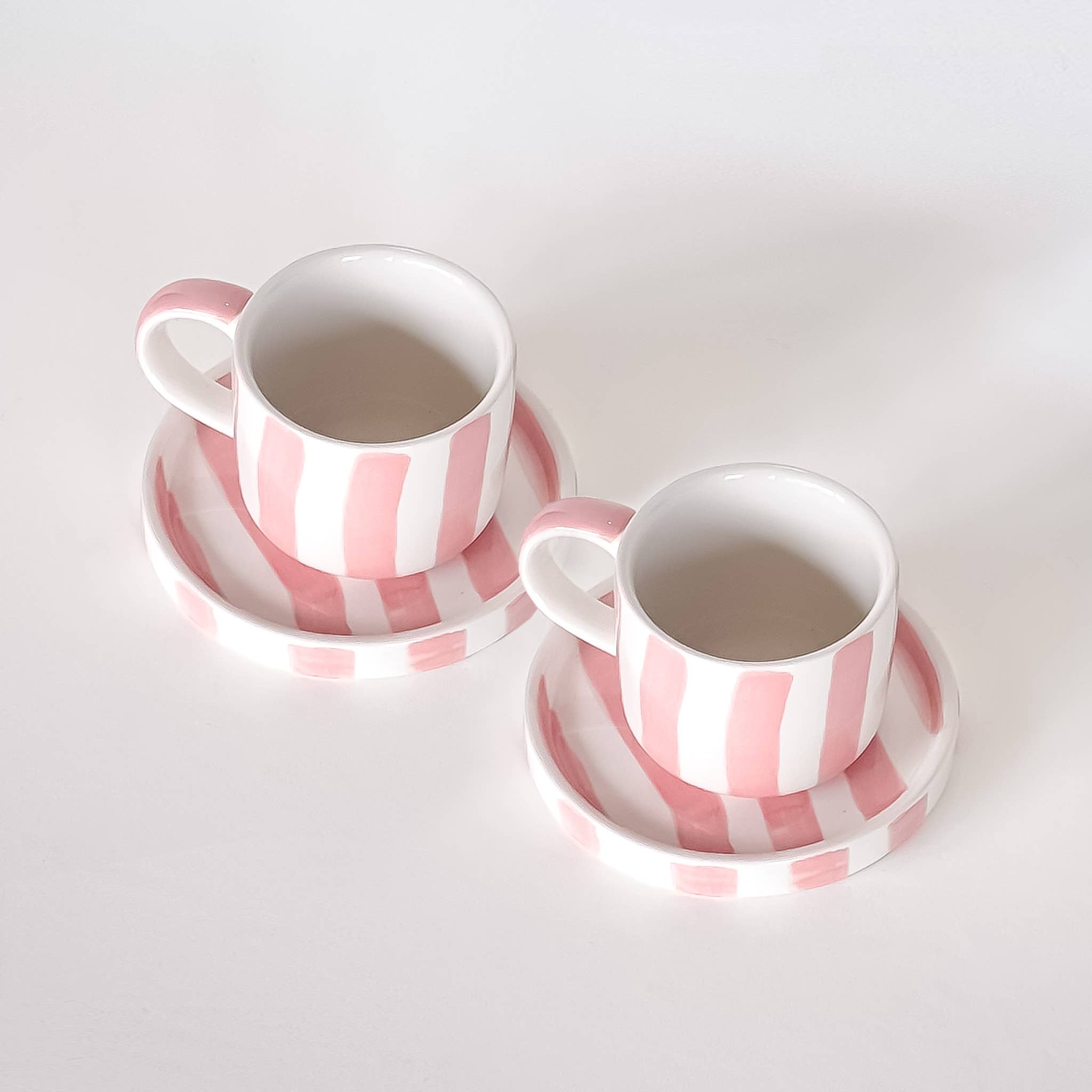 Espresso Stripes - incanto rose (2er Set - 4 Teile)