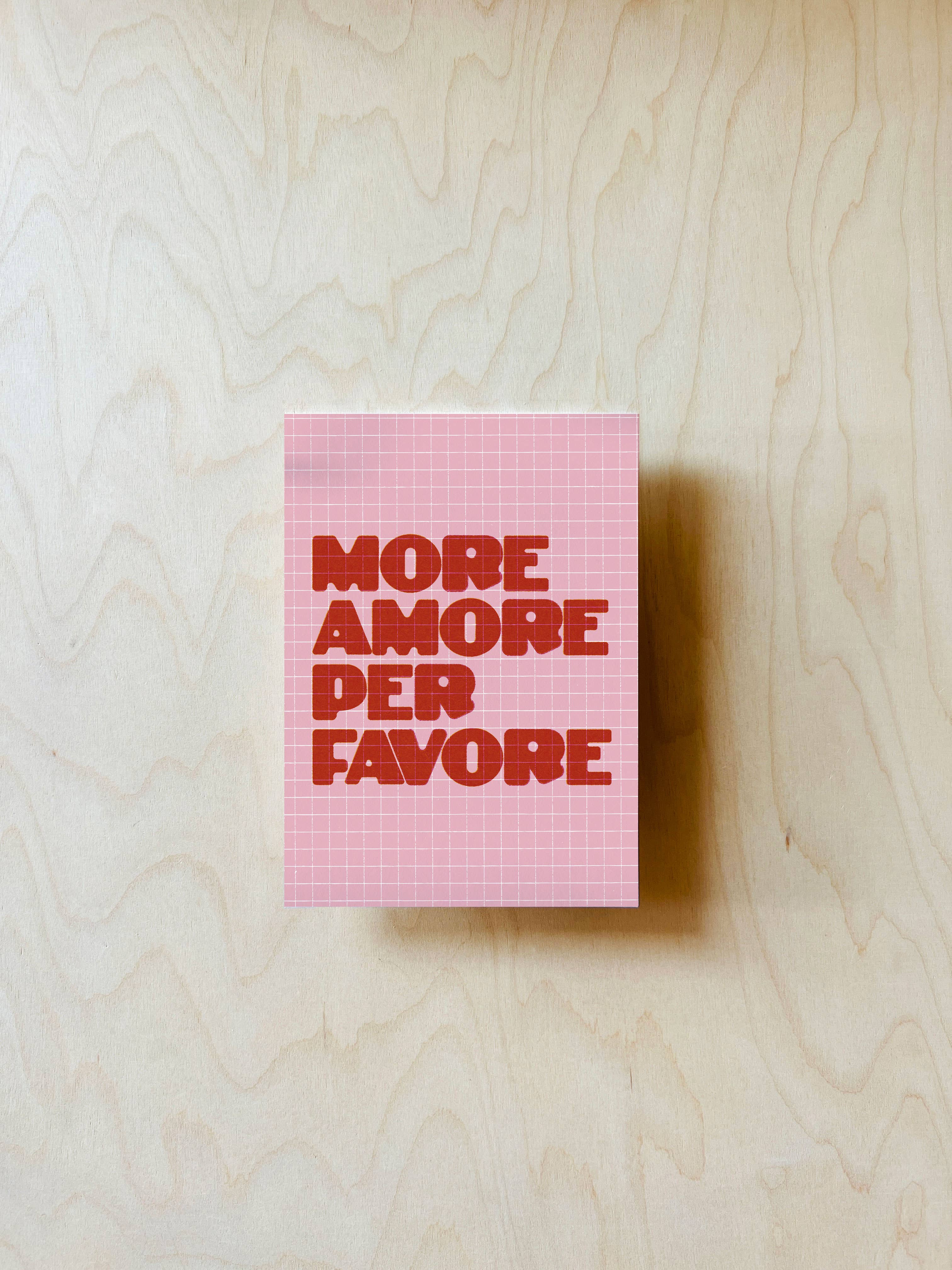 Mehr Amore Postkarte DIN A6