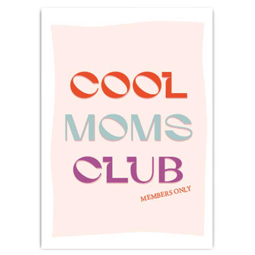 Postkarte mit Cool Moms Club
