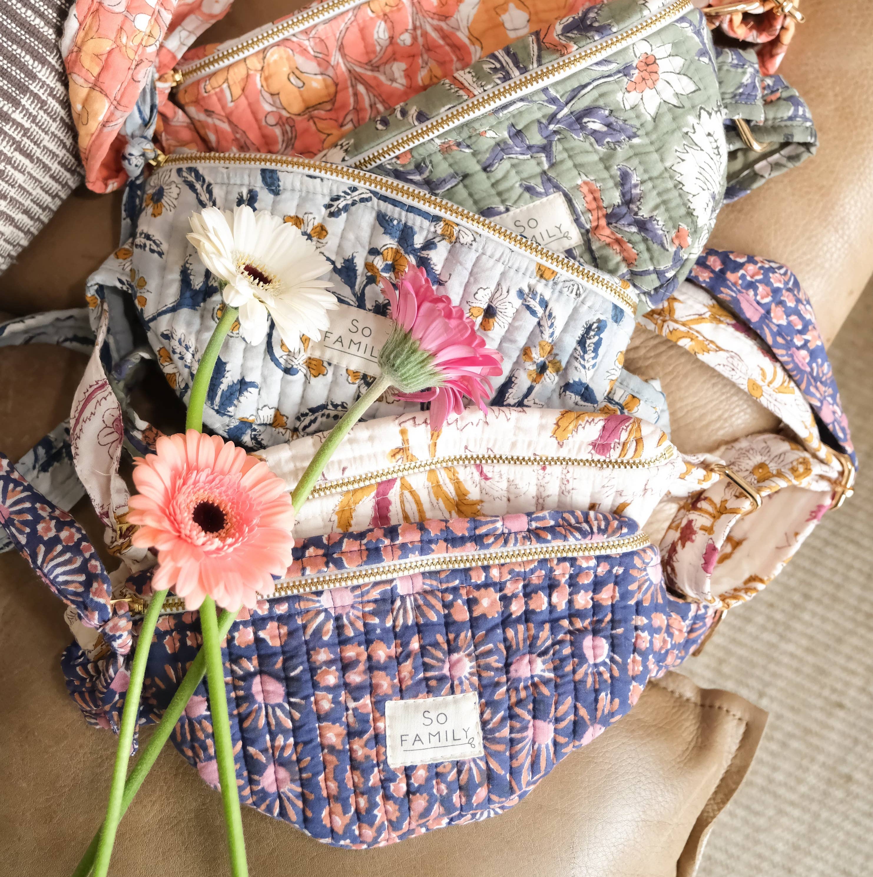 SO FAMILY - Gürteltasche im Patchwork-Design 'Midnight Kids'