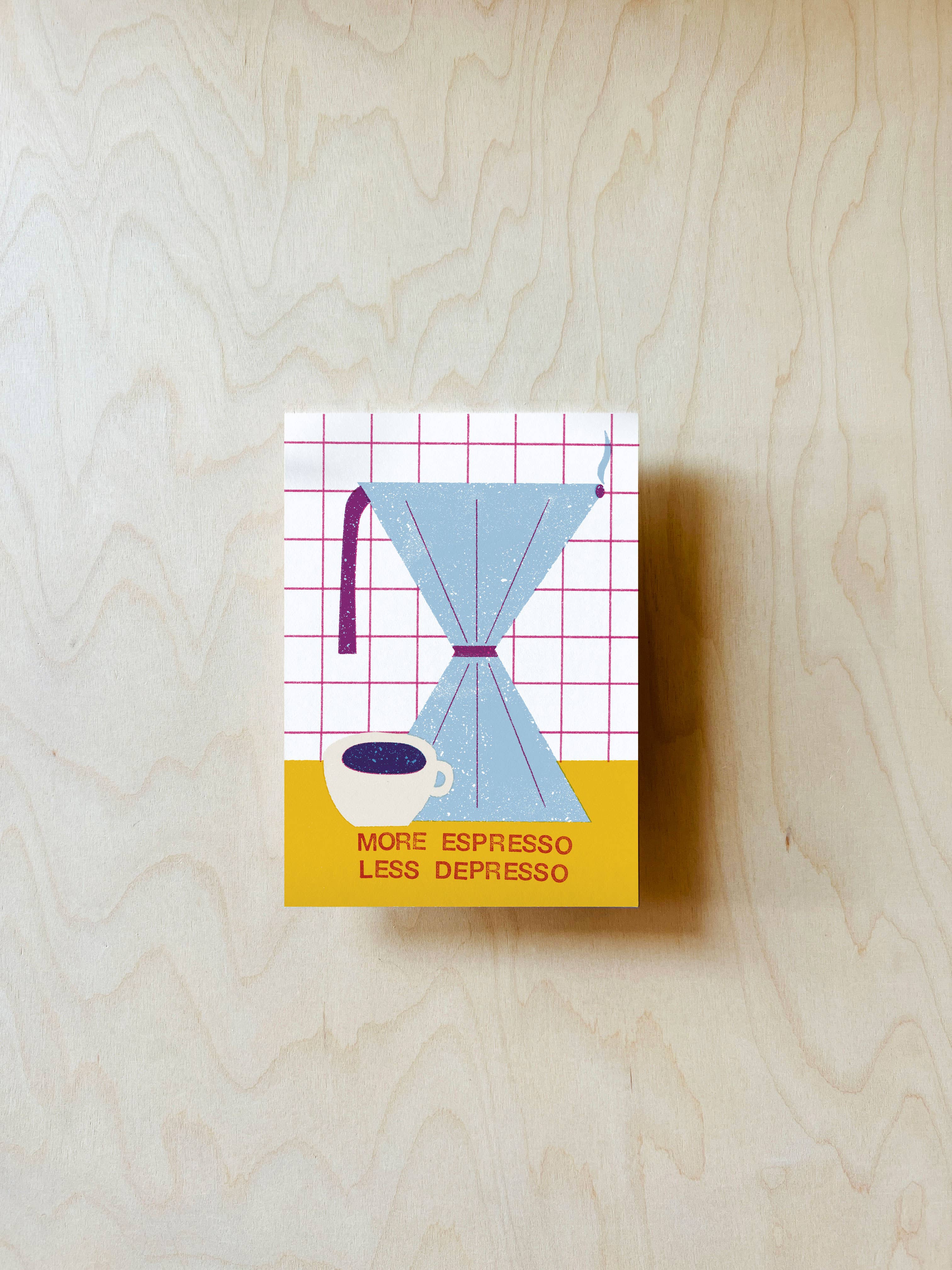 Espresso Postkarte DIN A6