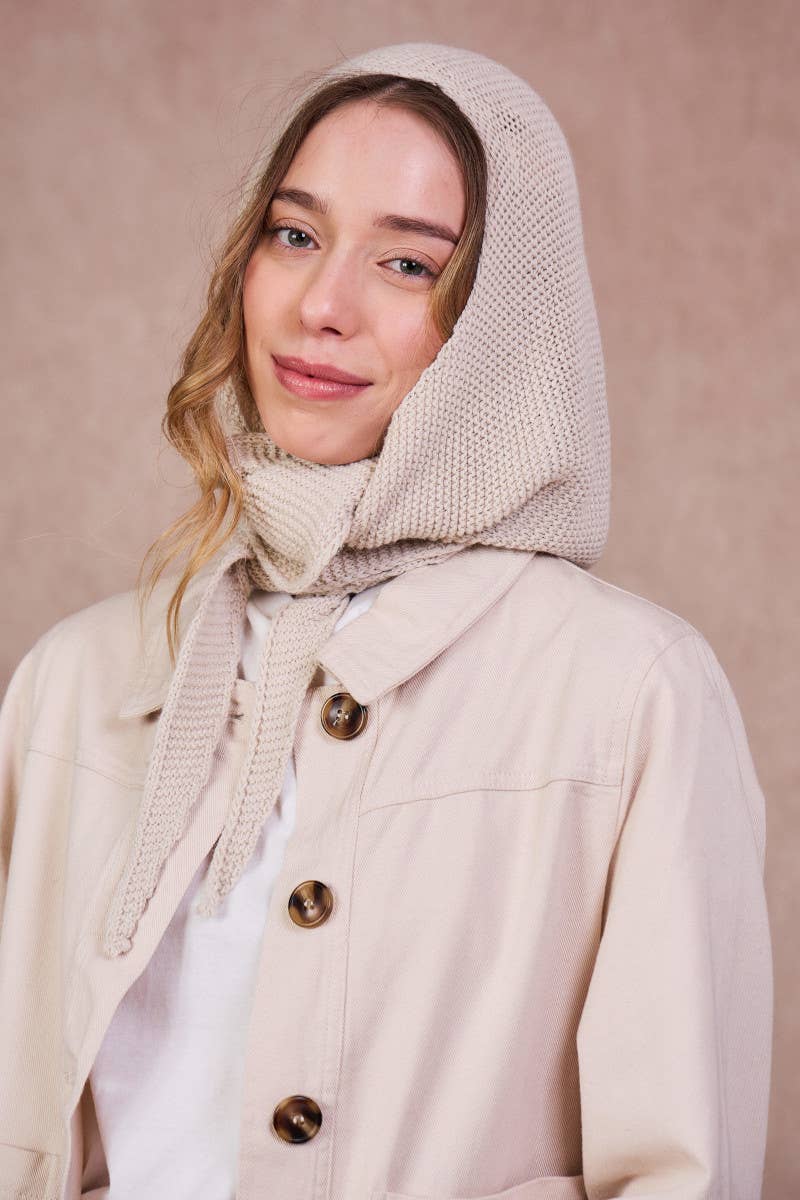"Hood" Kapuzenschal Mütze Wolle