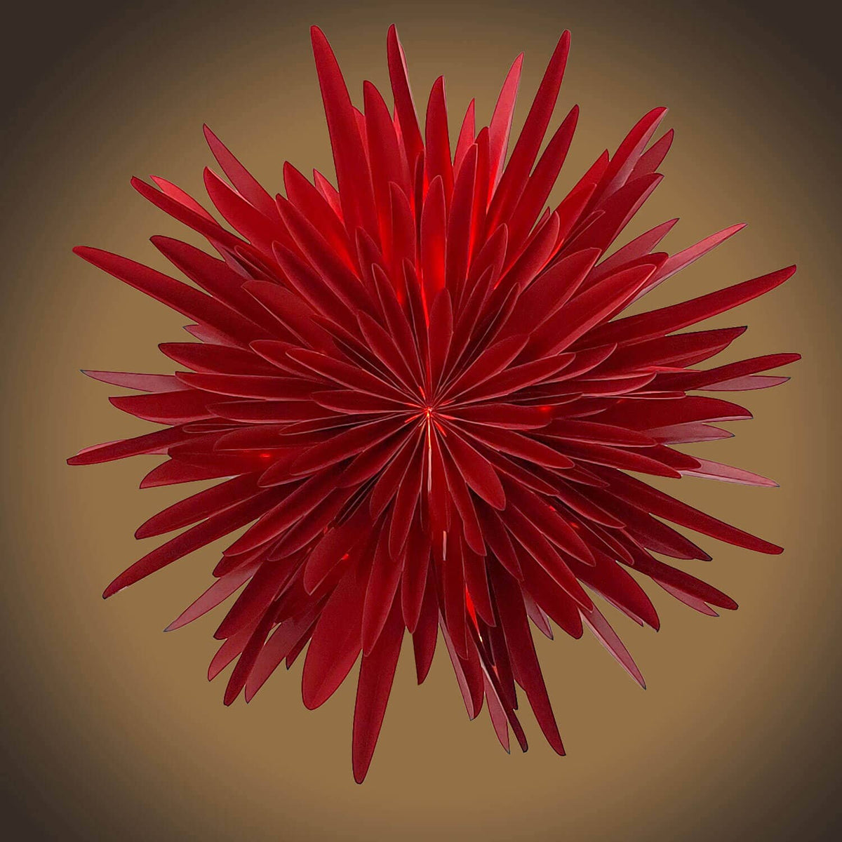 Mea-Living - Stella-Dalia, Pergamentpapier rot 40 cm