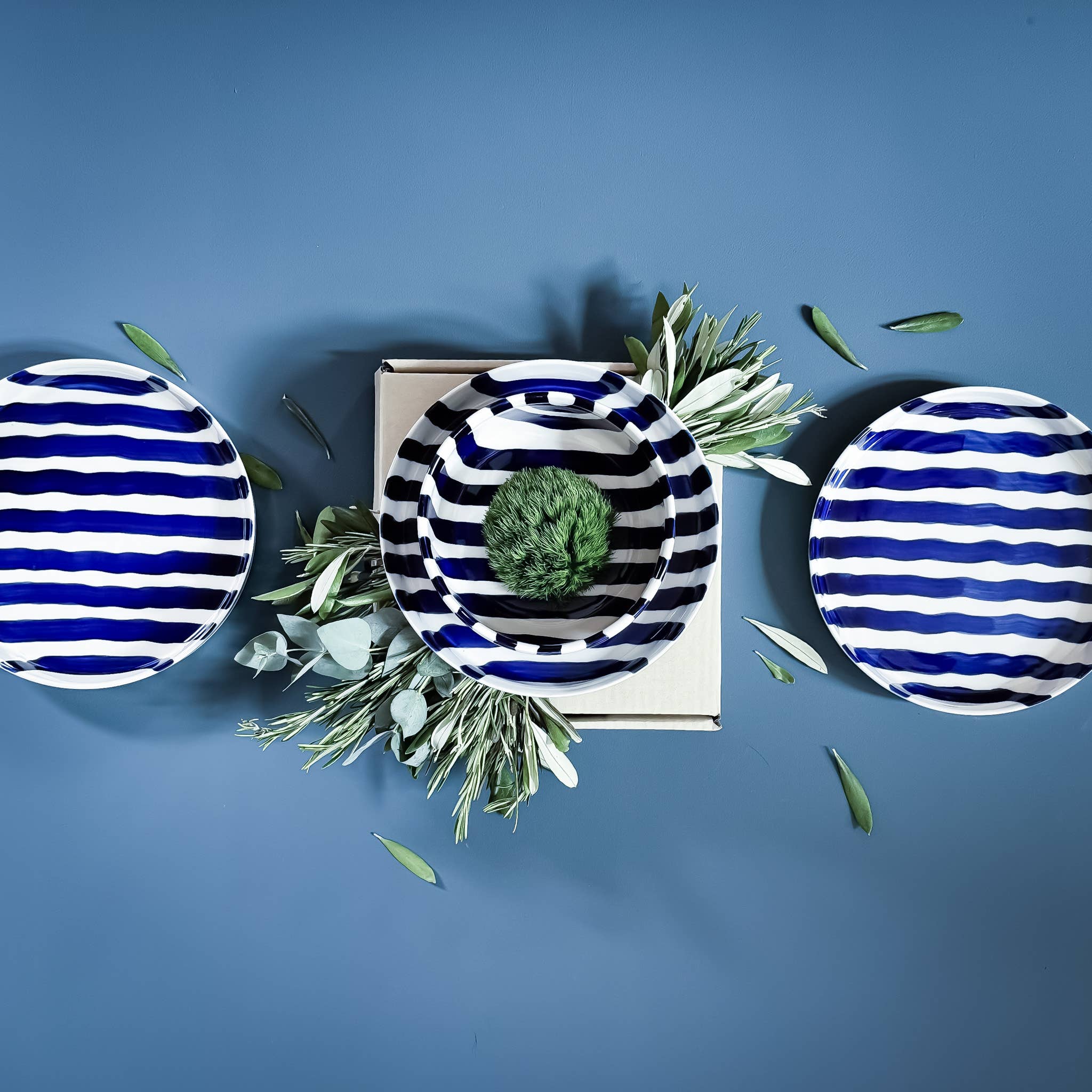 Vase Stripes - mare blue Magazin MInori
