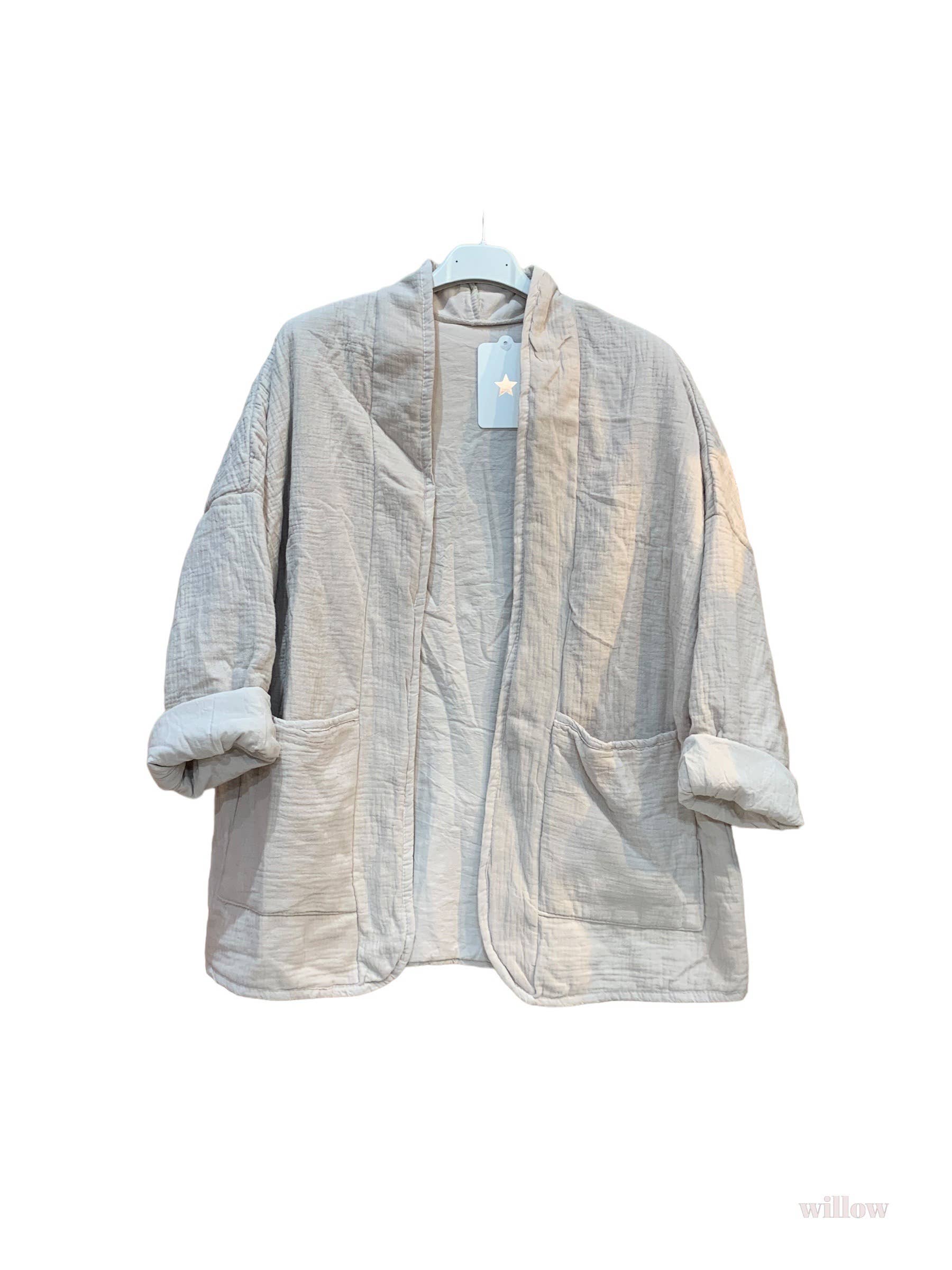 Steppjacke aus Baumwollgaze