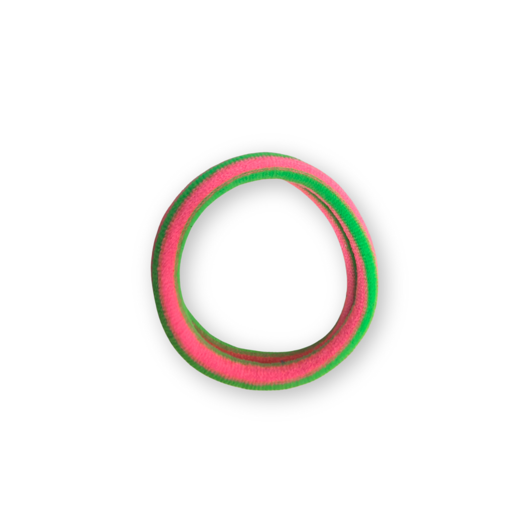 Haargummis - Lulu | pink - grün
