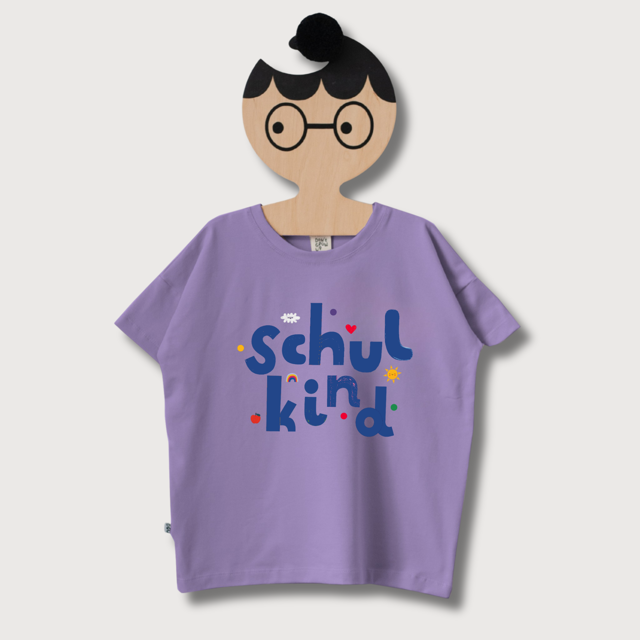 SCHULKIND lila T-Shirt Don't grow up