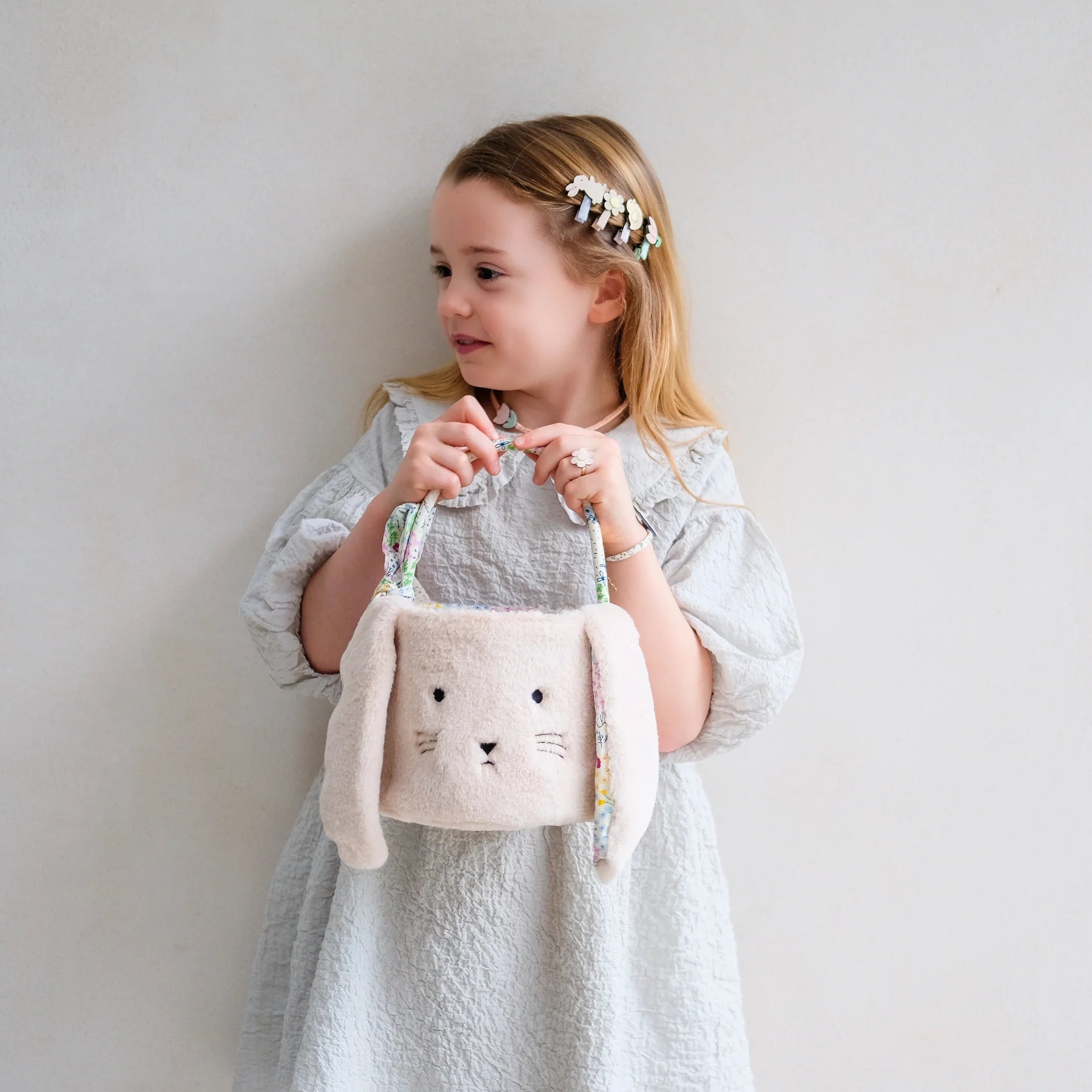 Mimi und Lula -Weicher Osterkorb/ Tragetasche Hase-