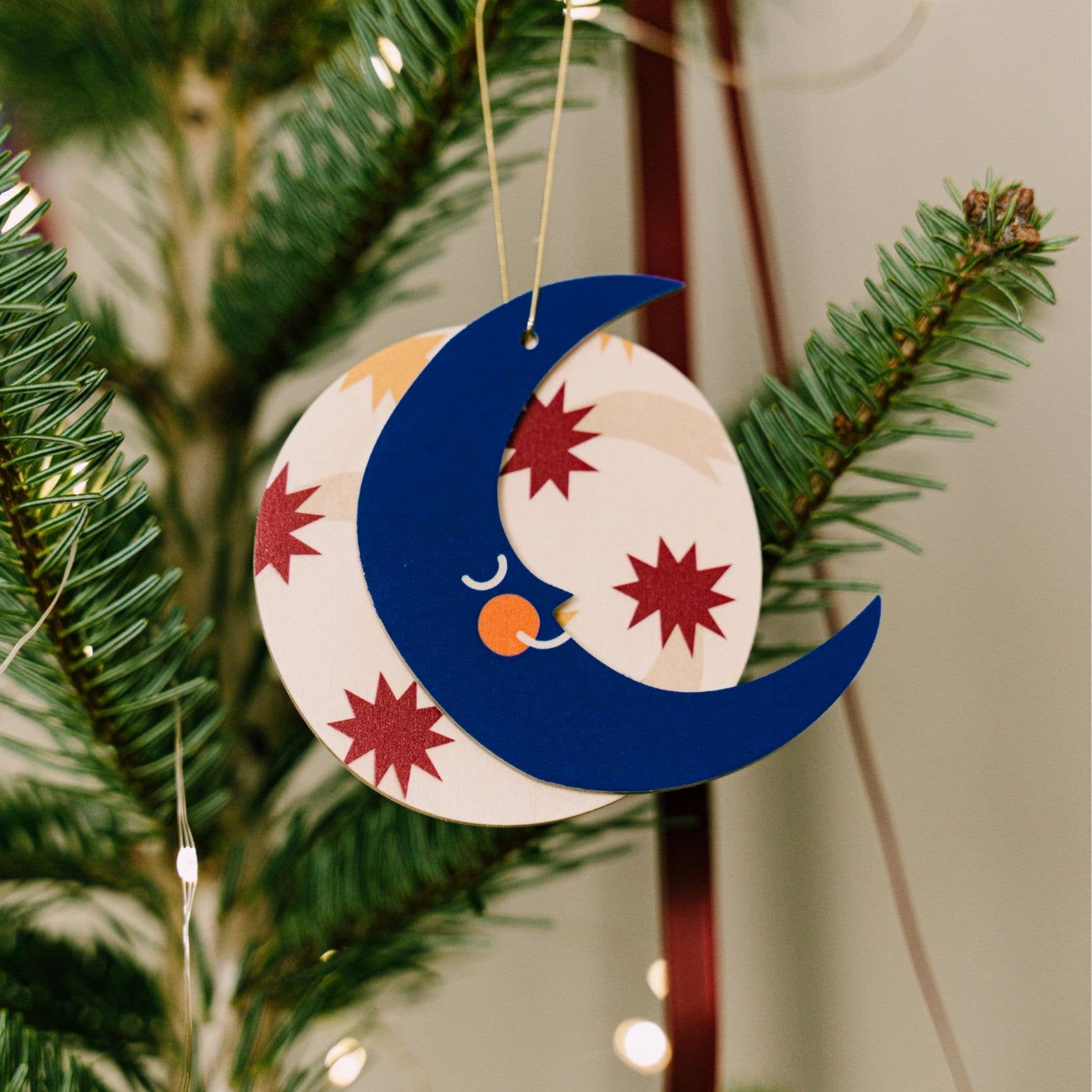 Mond-Weihnachtsschmuck, Weihnachtsbaum-Hängedekoration