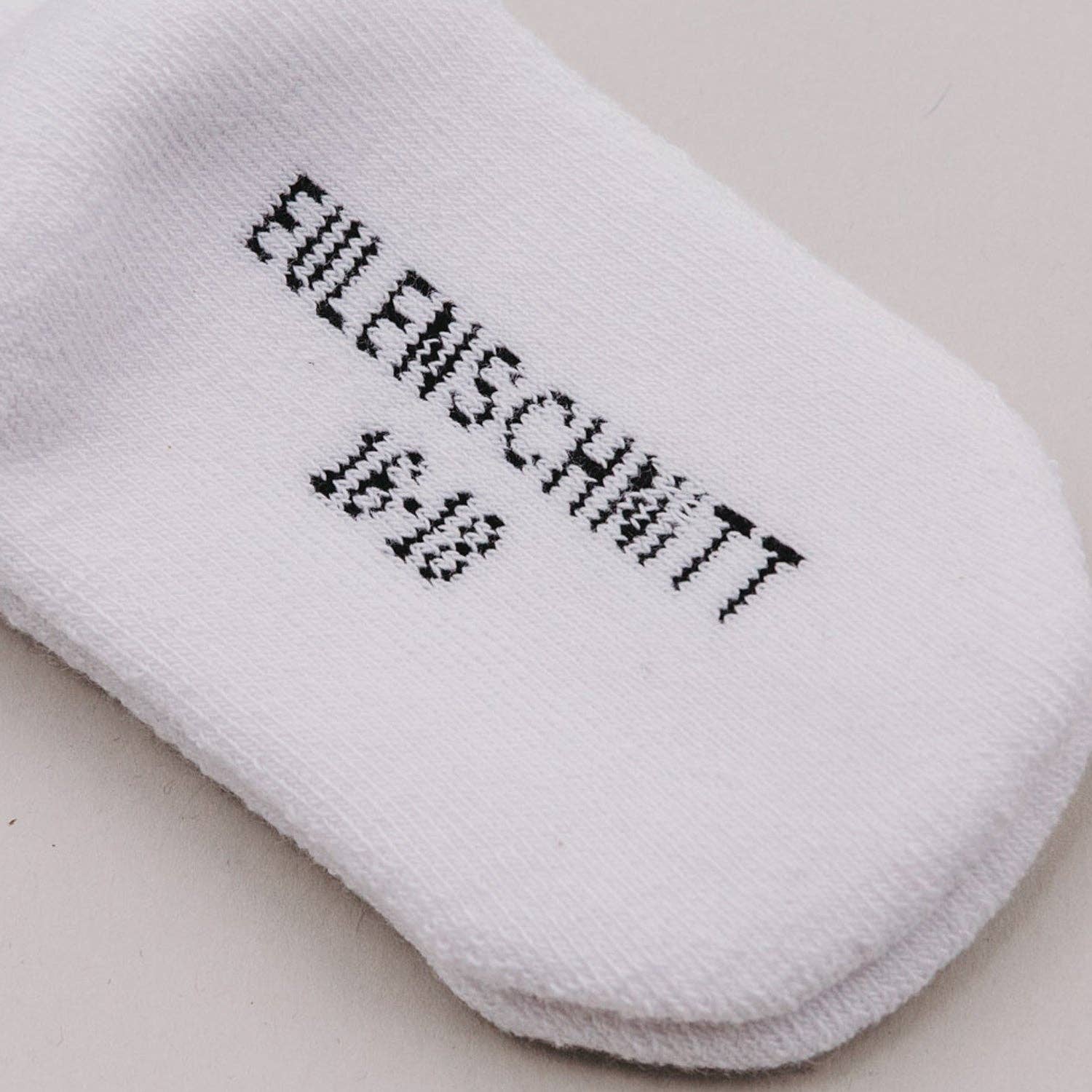 Eulenschnitt - Babysocken "Kleine Schwester"
