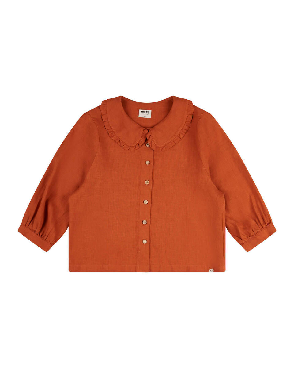 Matona Everyday Blouse 'squash' (S-XL) Leinen Bluse