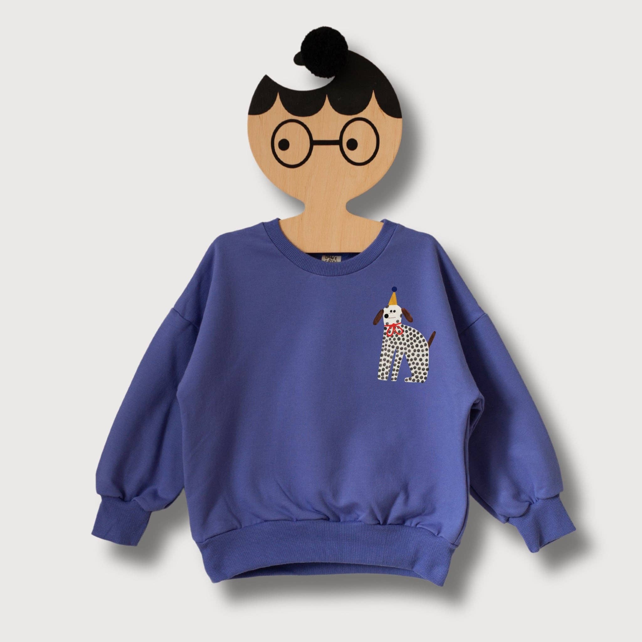 Don't grow up KINDER SWEATSHIRT - PARTY HUND AUF VERI PERI