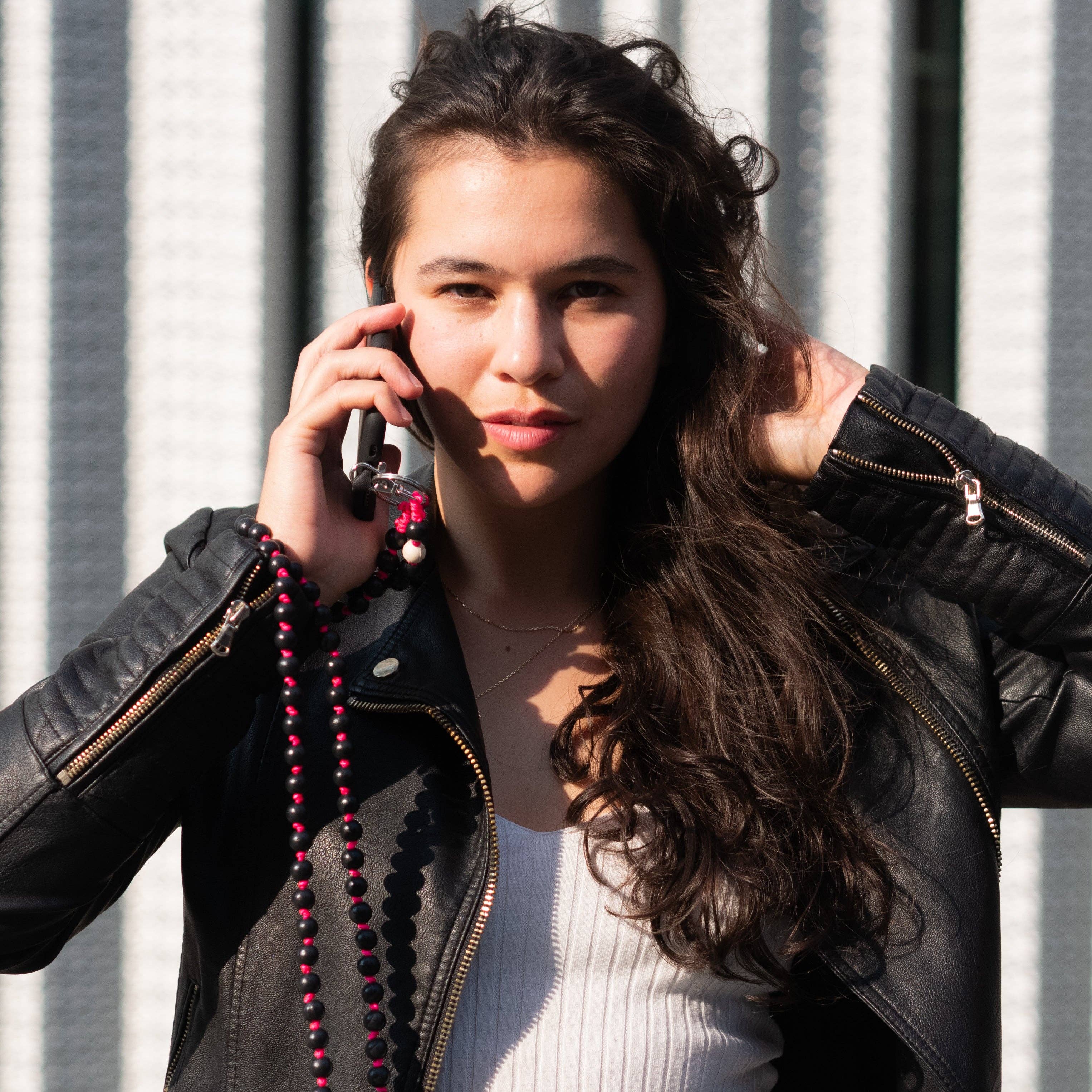 Handykette Pink Sea Urchin Dropletsy