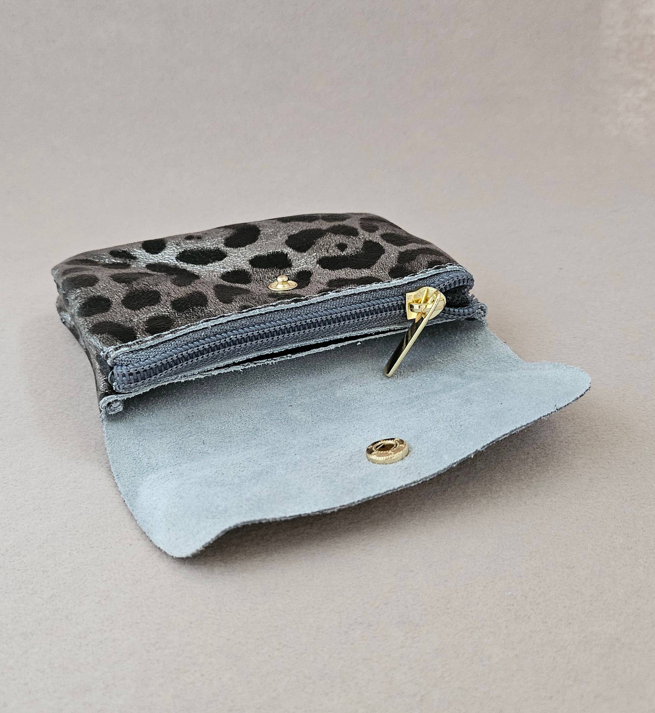 Leder Geldbörse mit 2 Fächern LEO Design