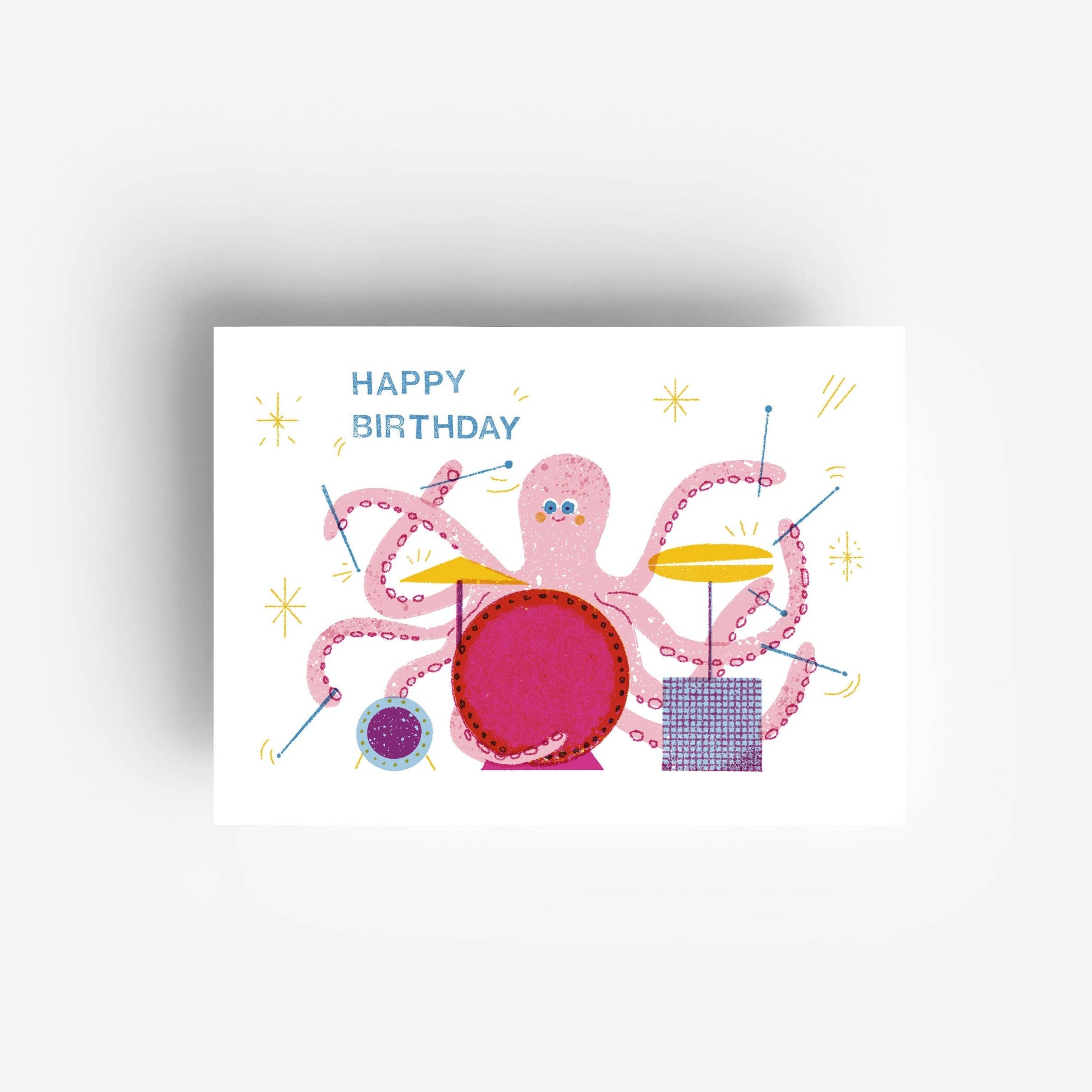 Geburtstagspostkarte Oktopus DIN A6