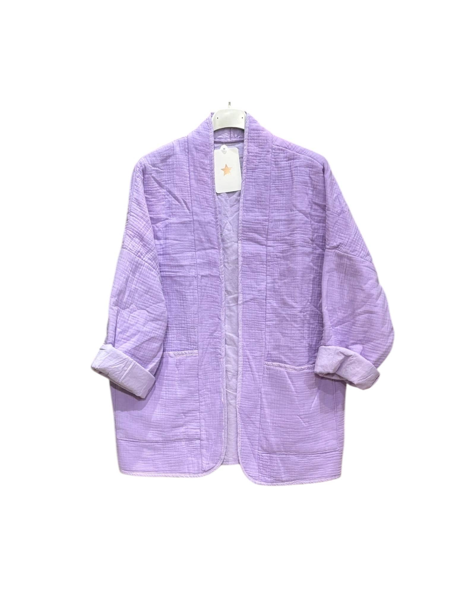 Steppjacke aus Baumwollgaze
