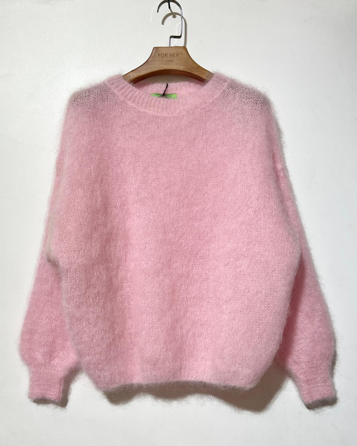 FOR HER PARIS - 80% Kidmohair Rundhals Pullover -div.Farben