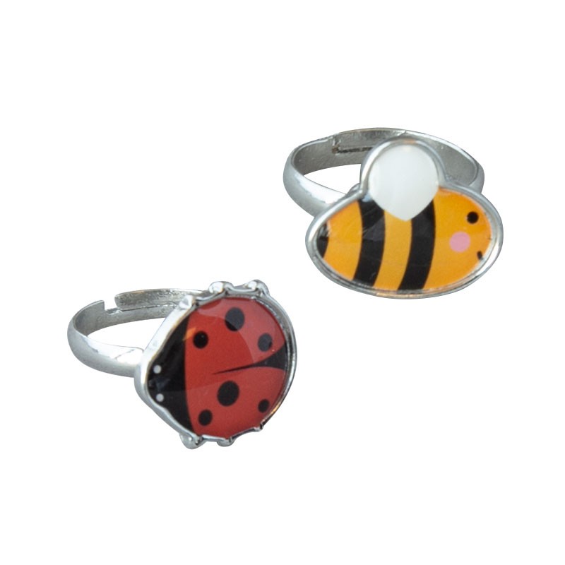 Kinderringe 'Biene & Marienkäfer'