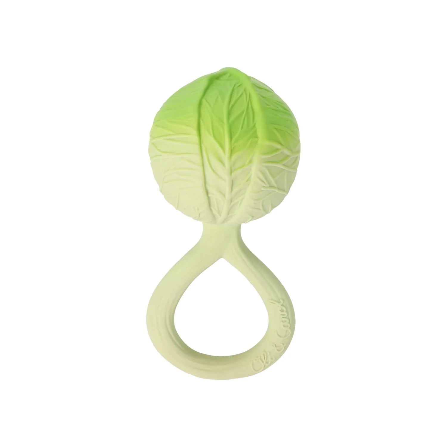 Oli & Carol 'Green Cabbage Rattle Toy' Baby Rassel