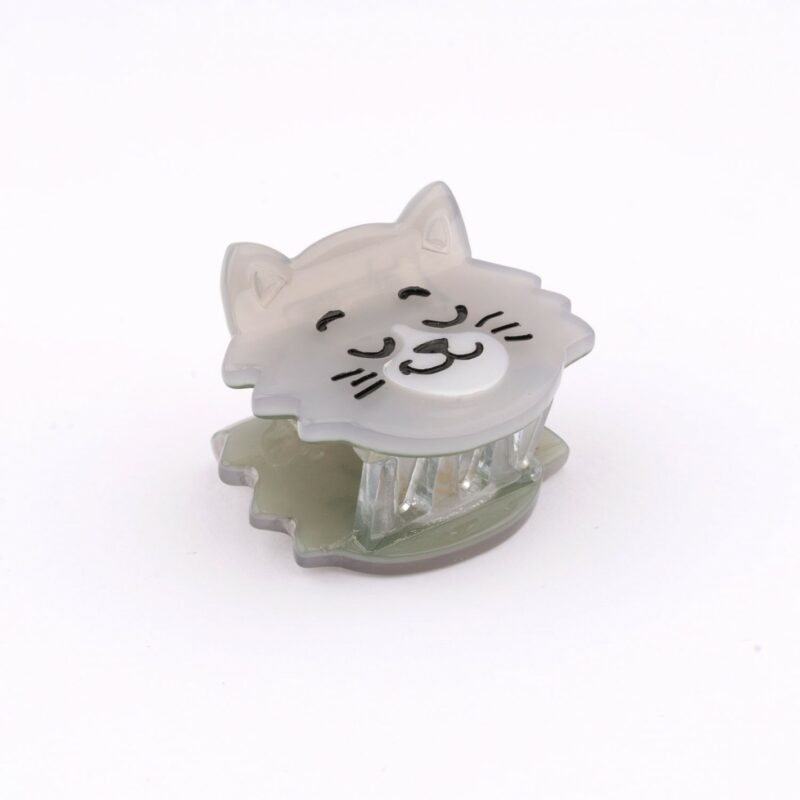Coucou Suzette Mini Haarklammer 'Grey Cat'