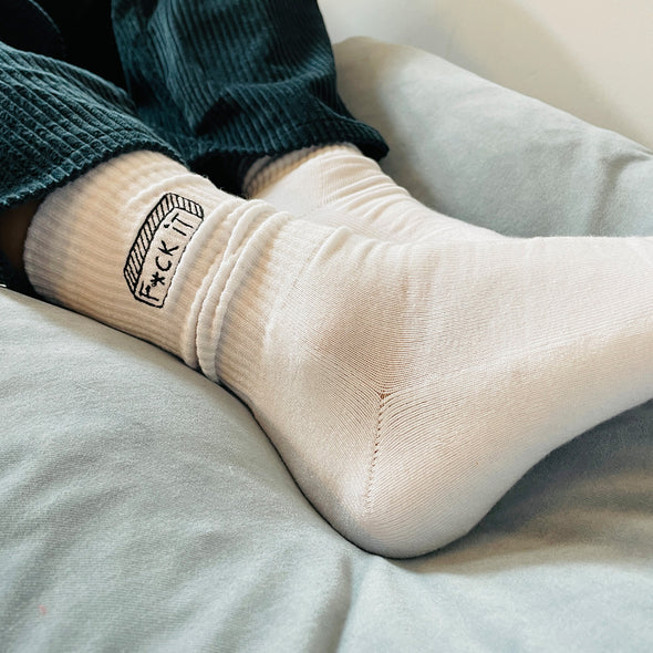 helen b Socken 'f*ck it'