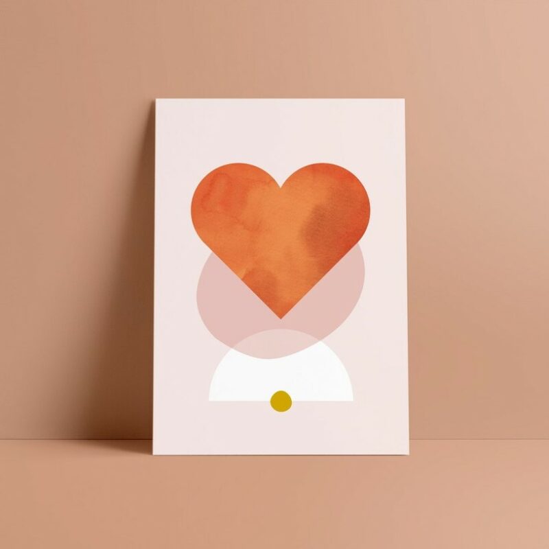 STUDIO SANDRINE Postkarte 'Herz'