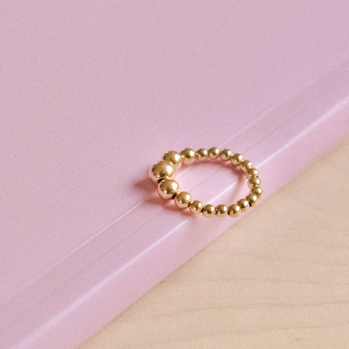 SanSan CHUNKY Gold Bubbles Ring