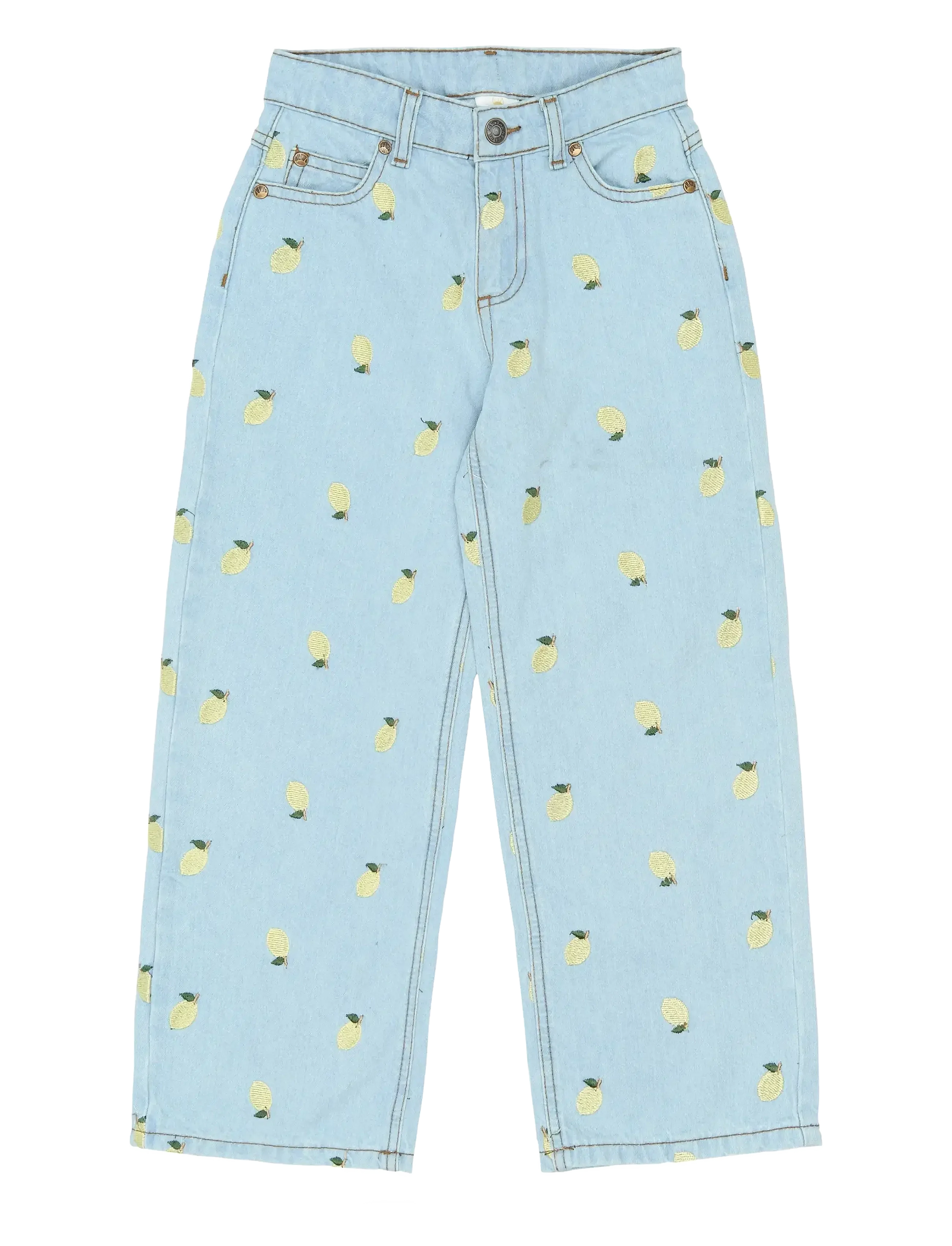 THE NEW TNSia Wide Fit Jeans - Jeans Hose mit Zitronen