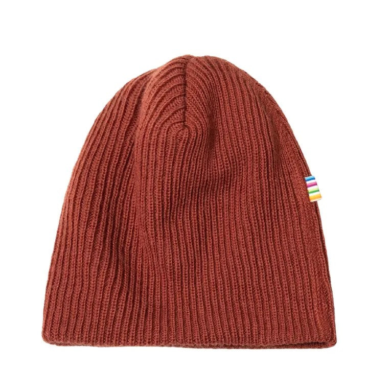 Joha Beanie Merinowolle 'rot'