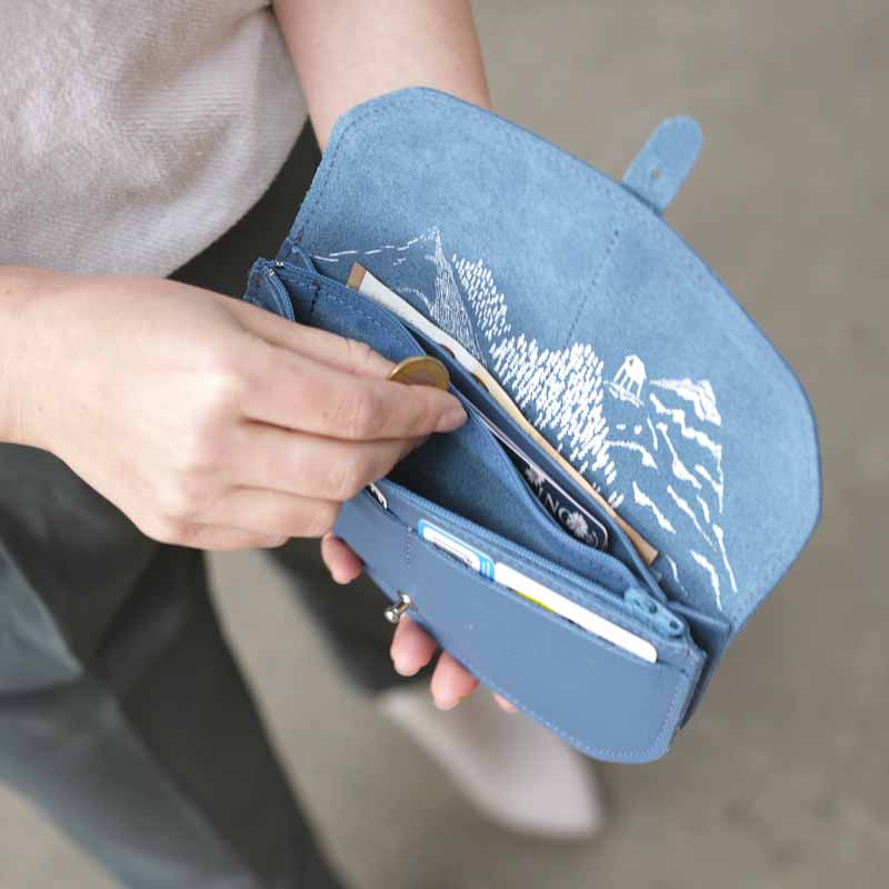 Portemonnaie 'Move Mountains' 'faded blue'