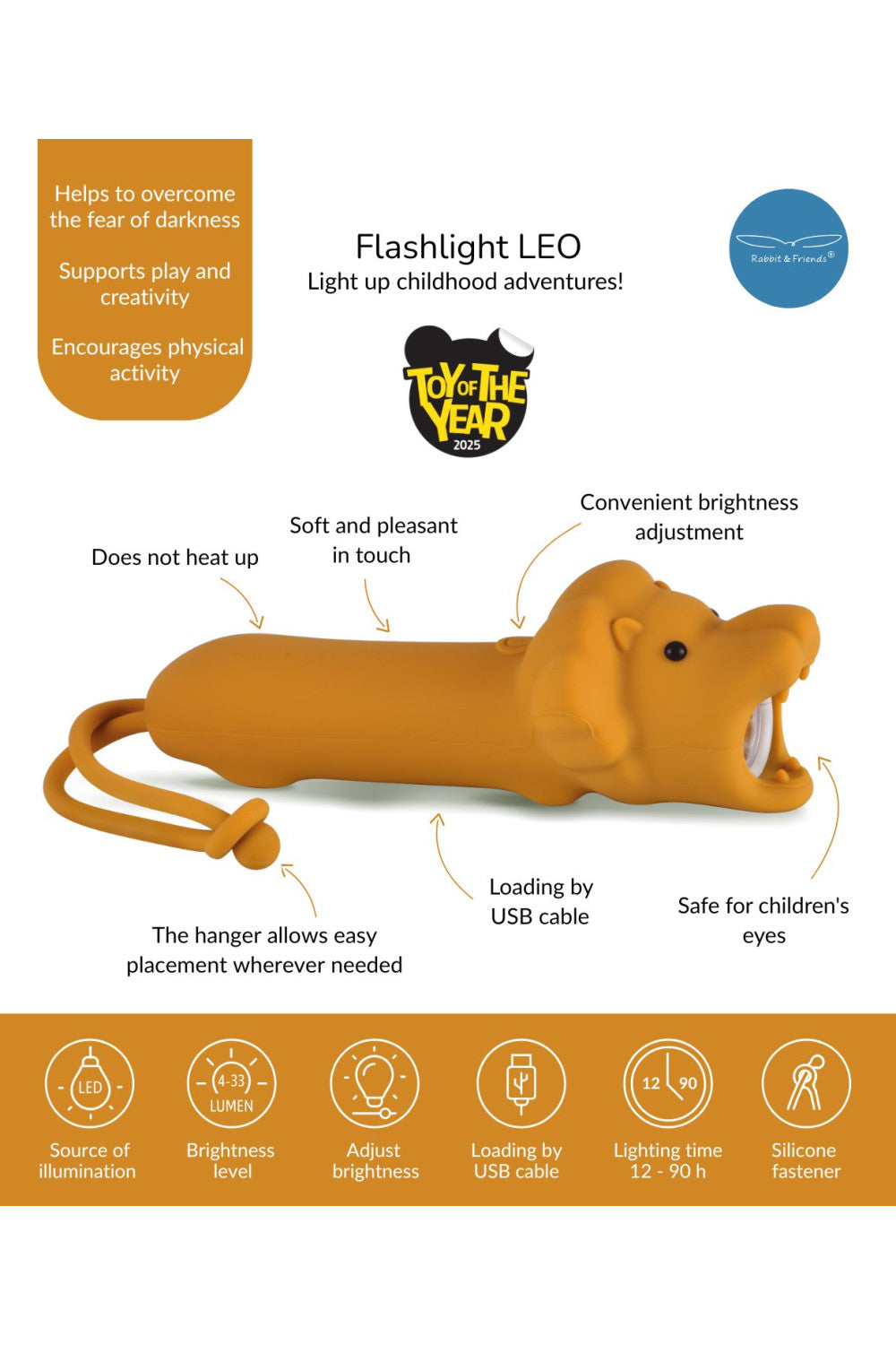 Rabbit & Friends 'Taschenlampe Leo'