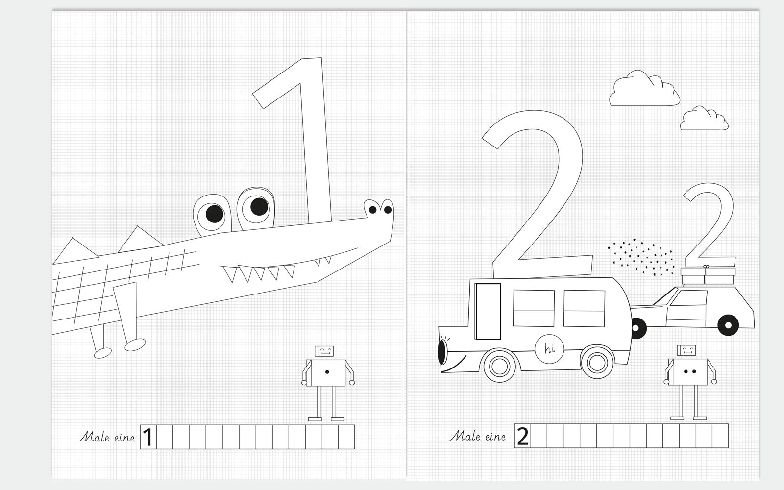 Malbuch 'Mein 1,2,3... Malbuch' Life is Delicious