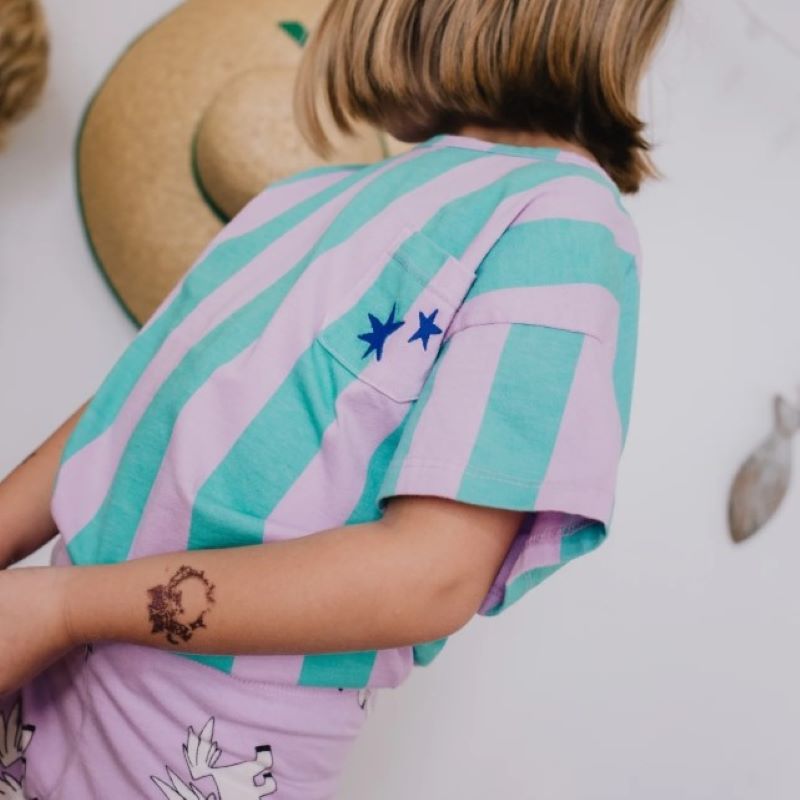 Lötiekids T-Shirt 'Stripes Regular' (Verbena)