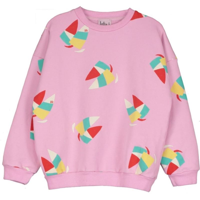 Lötiekids Sweatshirt 'Windsurf' (Bubble Pink)
