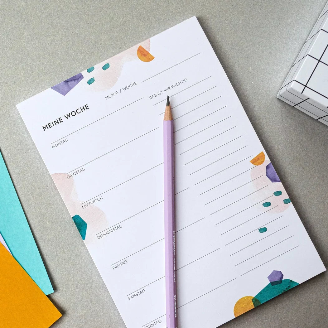 Meine Woche / Wochenplaner / DIN A5 50Blatt /Studio Sandrine