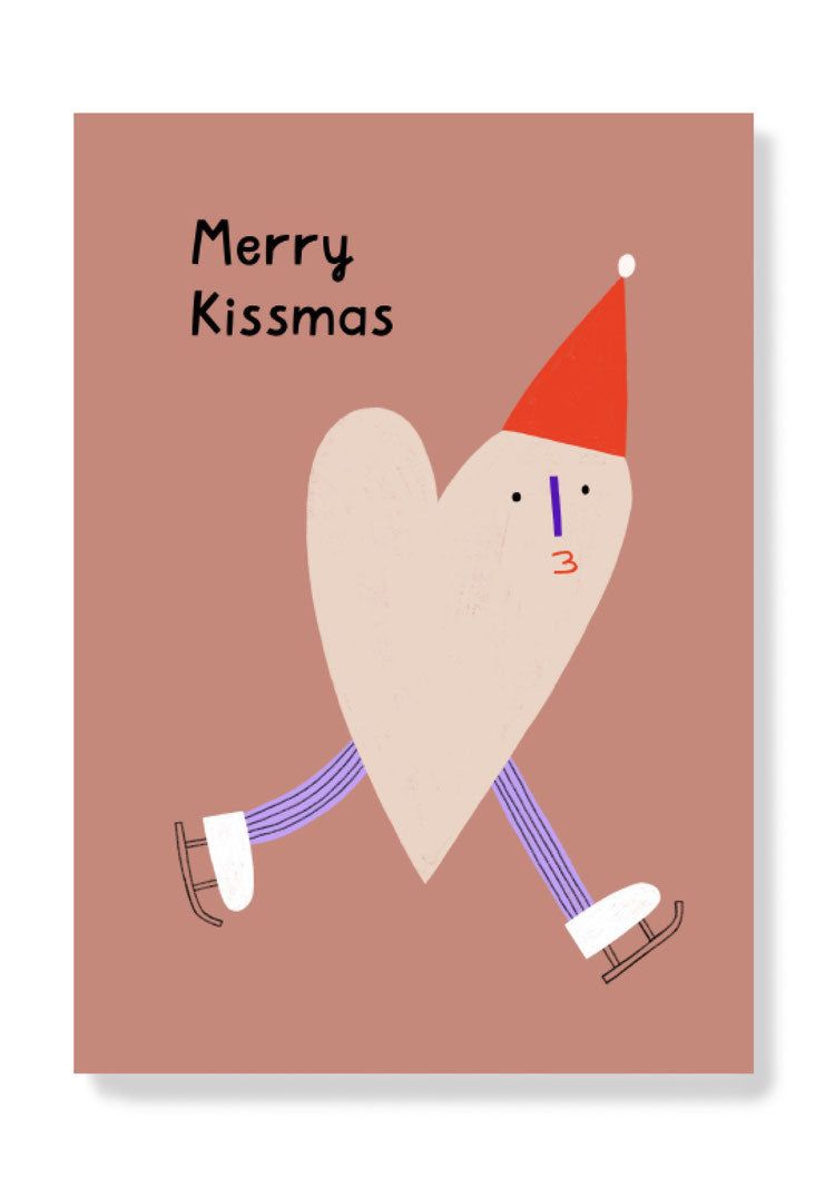 Postkarte 'Kissmas Heart' Anna Katharina Jansen