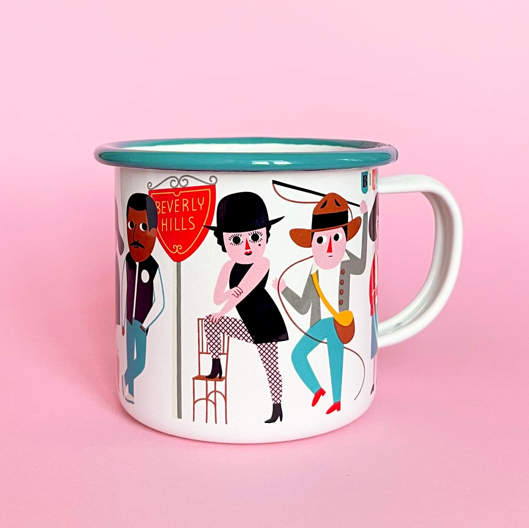 Emaille Tasse 'Movie Lover' OmmDesign