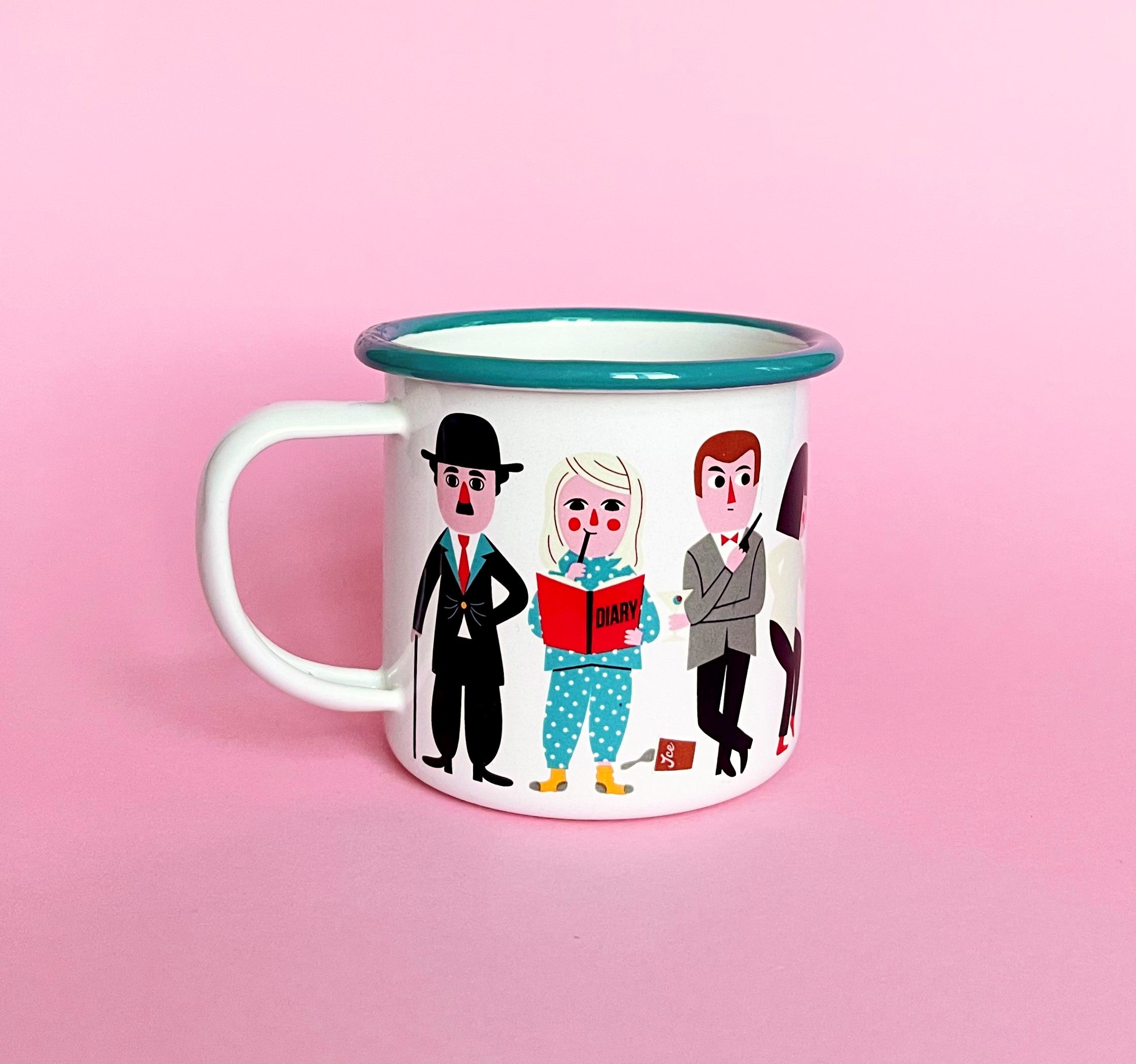 Emaille Tasse 'Movie Lover' OmmDesign