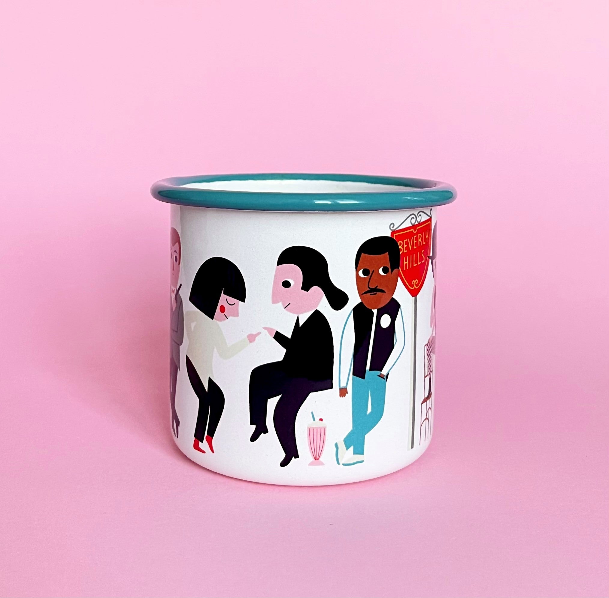 Emaille Tasse 'Movie Lover' OmmDesign
