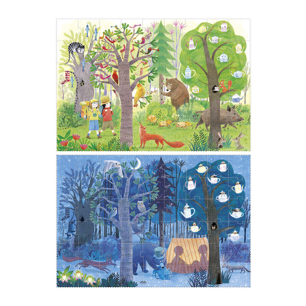 Londji Wende-Puzzle 'Day & Night In The Forest'