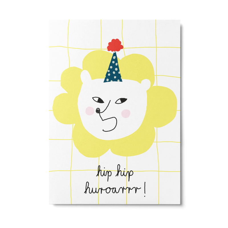 Unter Pinien Postkarte 'Partylöwe'