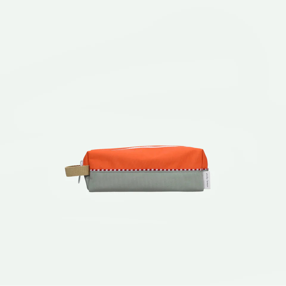 Sticky Lemon Pencilcase| Federmäppchen| lifebuoy orange + shark grey
