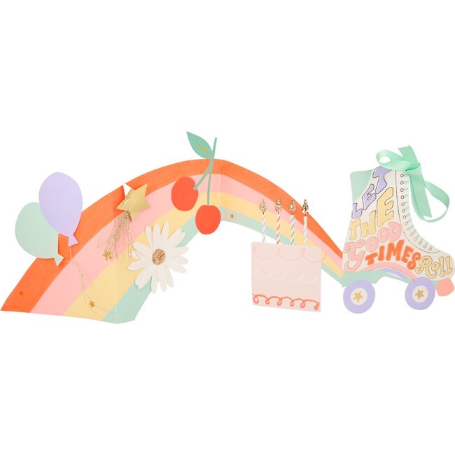 Concertina Karte 'Roller Skates' MeriMeri