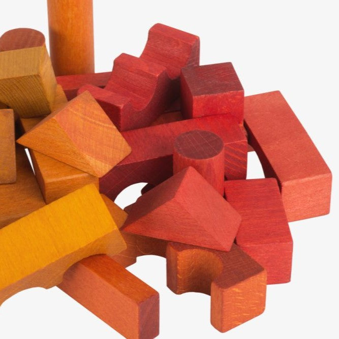 Wooden Story Bunte Holzbausteine im Sack '100 Stück'