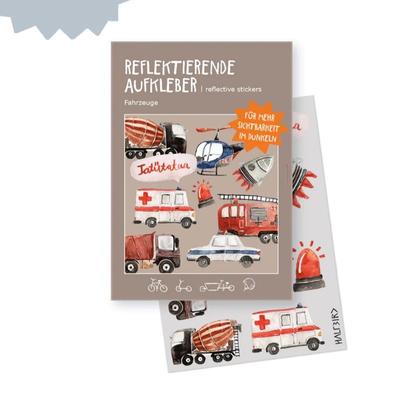 Set 'Fahrzeuge' Reflektierende Aufkleber von halfbird (Pocket Edition)