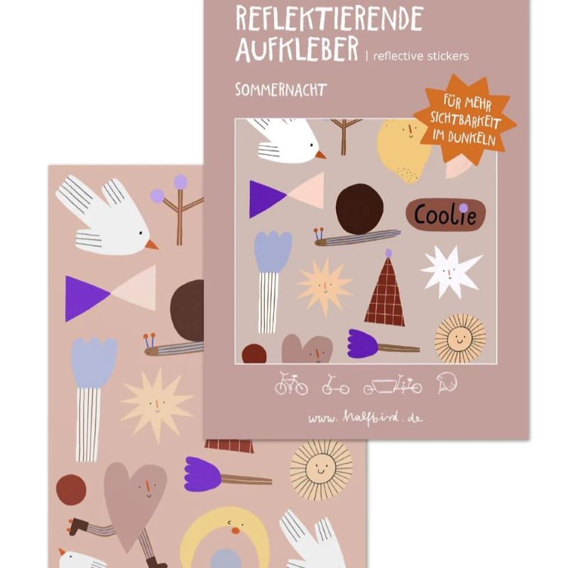 Set Reflektierende Aufkleber 'Sommernacht' von halfbird
