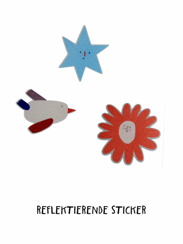 Reflektierende Sticker 'Blume'-3er Set Halfbird