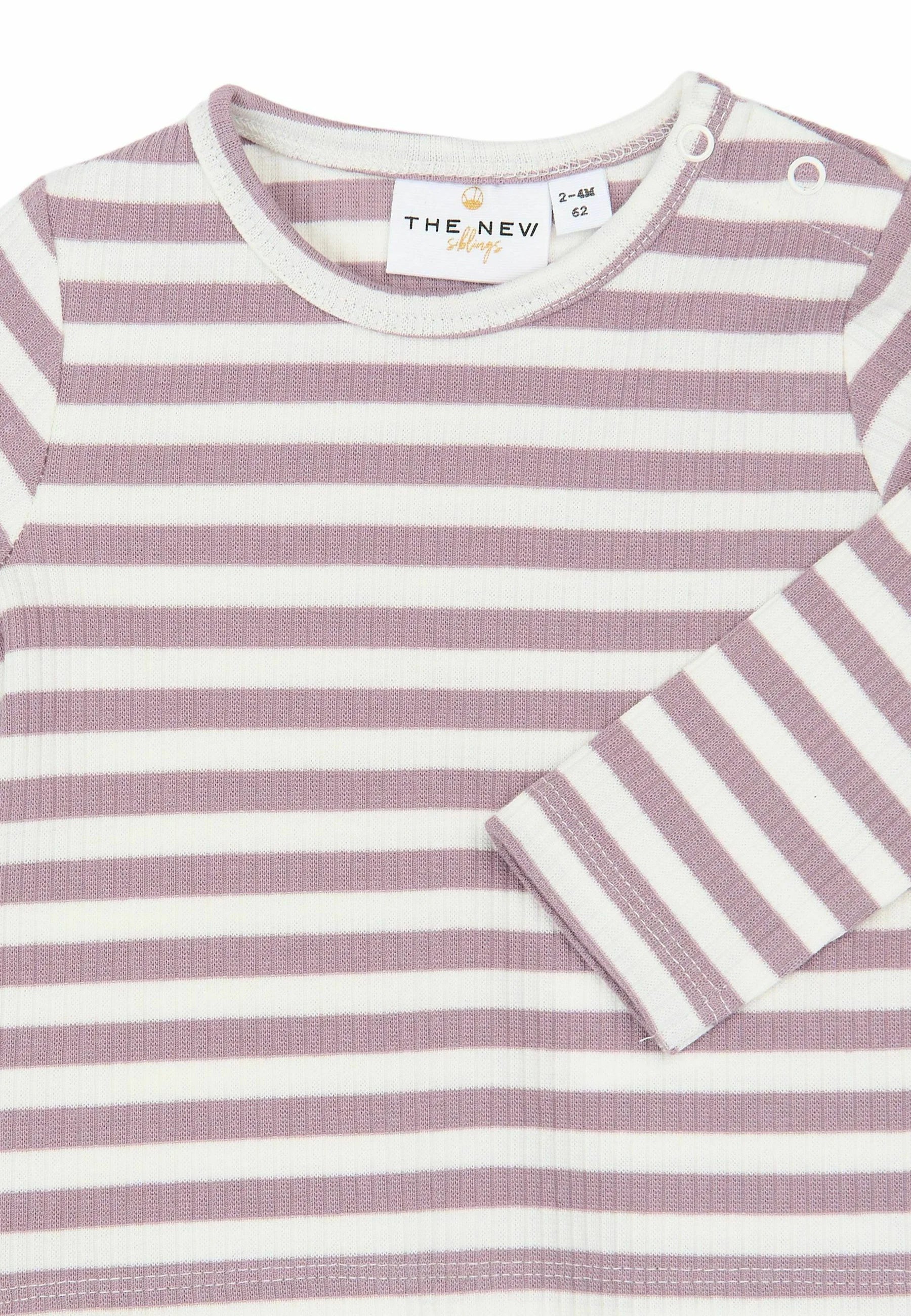 THE NEW Rib Tee in Elderberry-Gardenia
